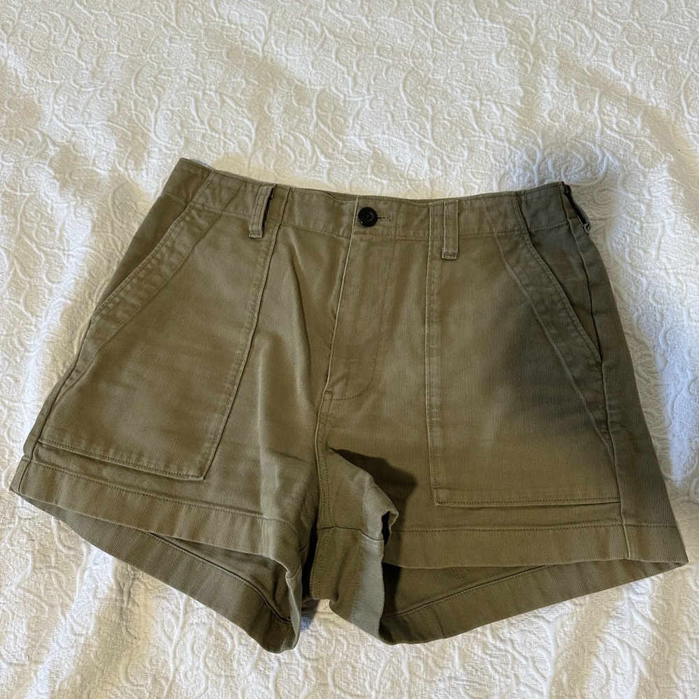 Outerknown Olive Green Women's Utility Shorts